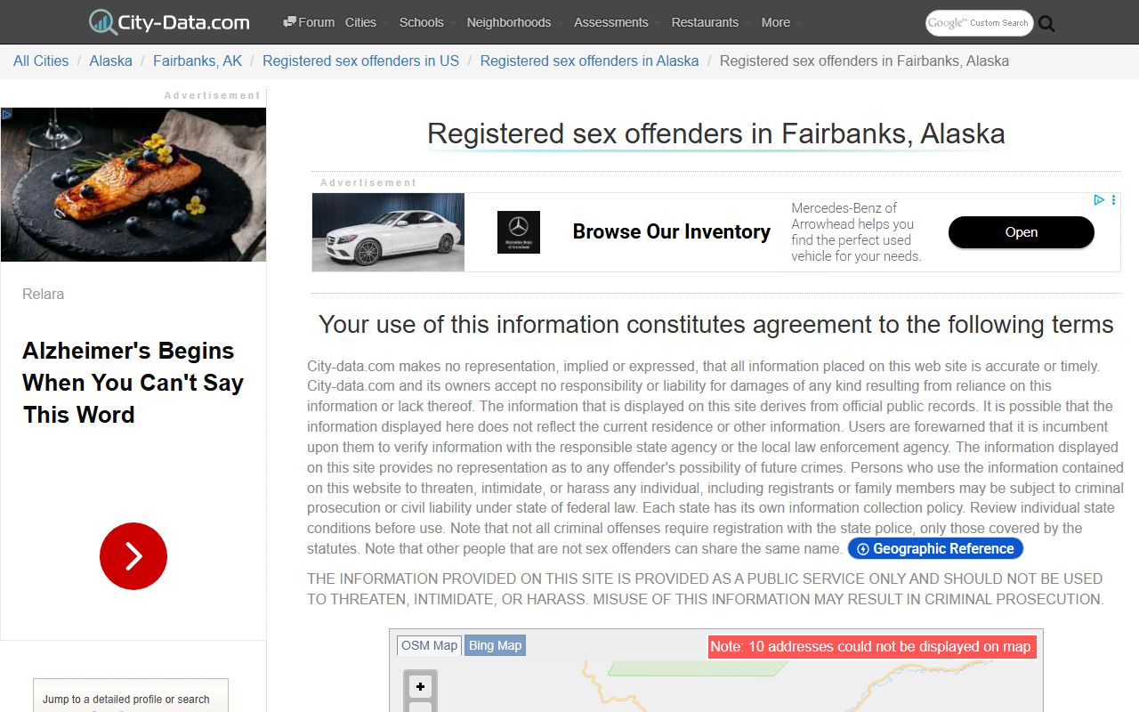 Fairbanks sex offenders city image