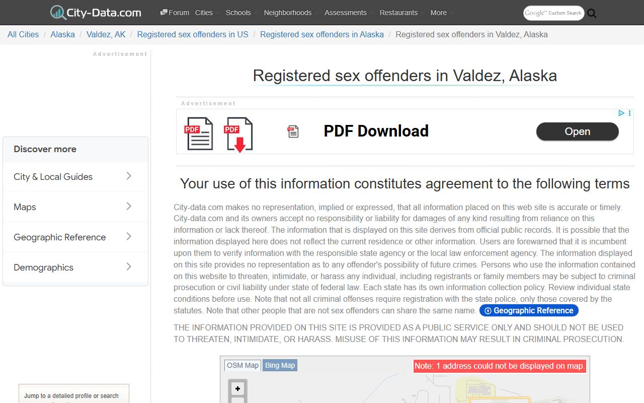 Valdez sex offenders contextual image