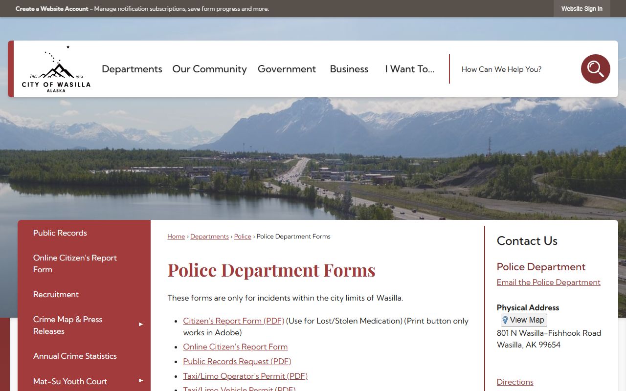 Wasilla sex offenders police records image
