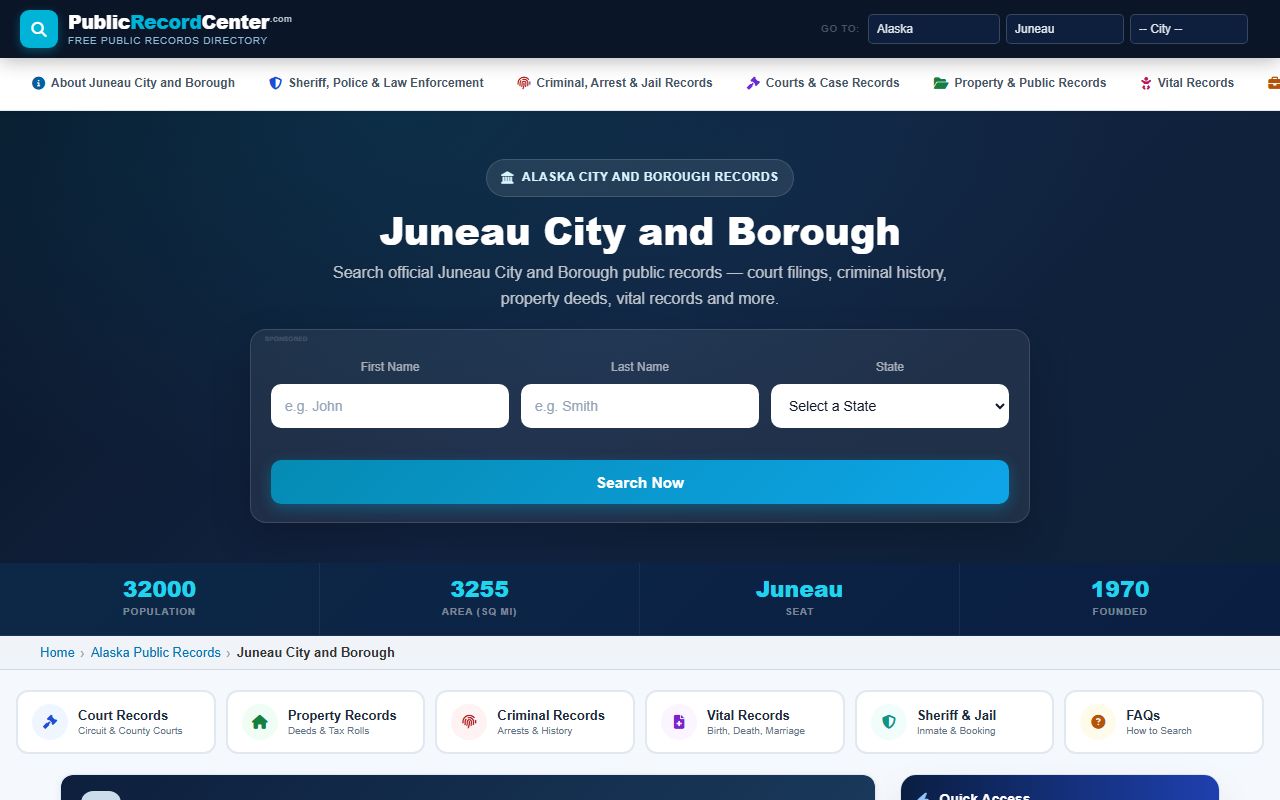 Juneau City and Borough sex offenders