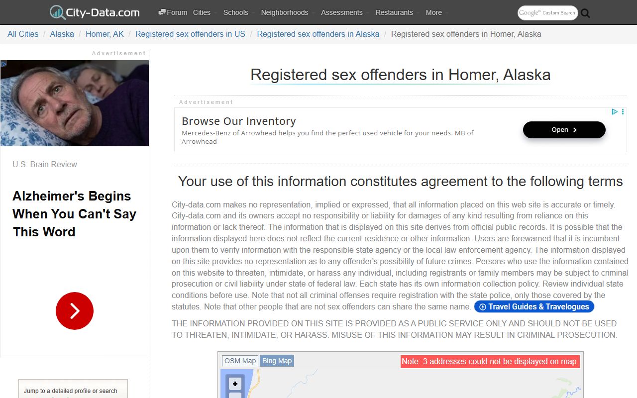 Kenai Peninsula Borough sex offenders