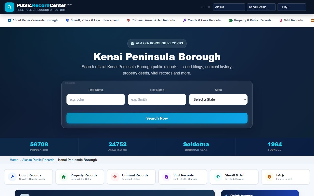 Kenai Peninsula Borough sex offenders
