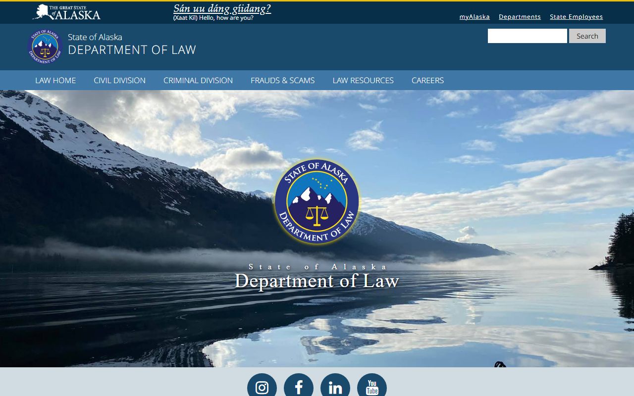 Alaska sex offenders Department of Law resource