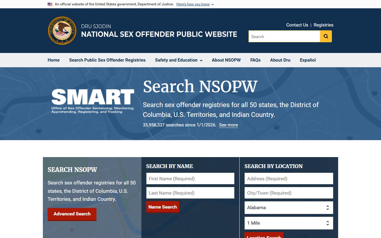 Alaska sex offenders national public website resource